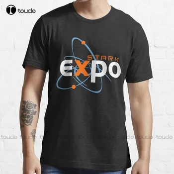 Новая футболка Stark Expo, хлопчатобумажная футболка, графические футболки на заказ, футболка с цифровой печатью для подростков, унисекс, Модная Забавная новинка