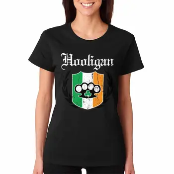 Хулиганский ирландский флаг, День Святого Патрика, гордость Ирландии, женская футболка с длинными рукавами