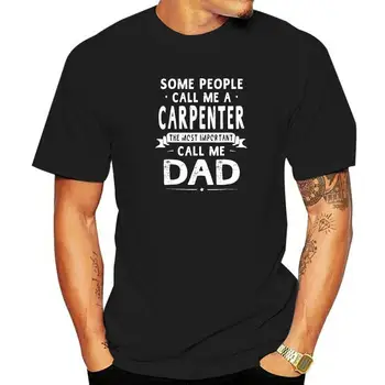 Папа-плотник, День отцов, папа, мужские футболки, Camisas, Мужские хлопковые мужские футболки, удобные топы, тройники, Модная группа