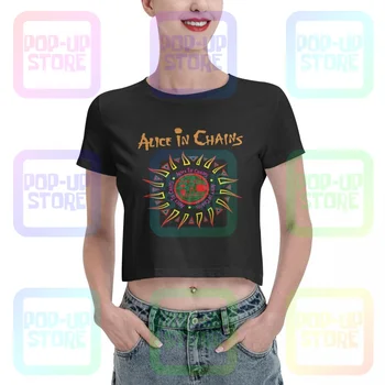 Женская Укороченная футболка Alice In Chains, Лучшая Модная Новинка, Горячие Предложения, Женская Рубашка
