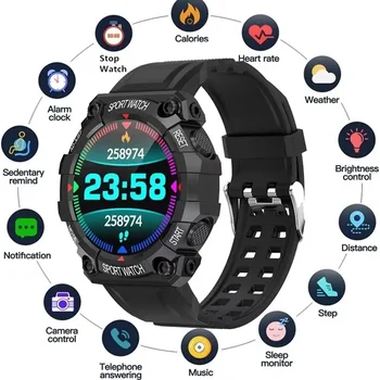 FD68 Новые Смарт-Часы Для Мужчин Женщин Bluetooth Smartwatch Сенсорные Смарт-Часы Фитнес-Браслет Подключенные Спортивные Часы для IOS Android
