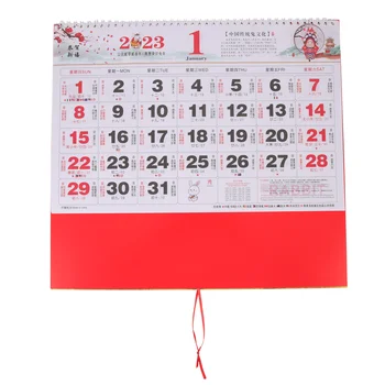 Традиционный китайский ежедневный календарь, декоративный Новогодний календарь для дома