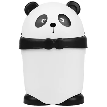 Мусорное ведро в форме панды, мусорное ведро в форме панды, очаровательная пластиковая корзина для мусора с крышкой