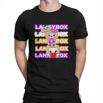 Мужская футболка Youtube Lanky Box Amazing Tees, футболка с коротким рукавом и круглым вырезом, топы для вечеринок из 100% хлопка