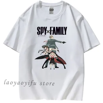 Футболка с аниме Spy X Family Kawaii Japan Manga Топы Harajuku Модная рубашка Женская Мужская Летняя Футболка С коротким рукавом Camisetas De Mujer