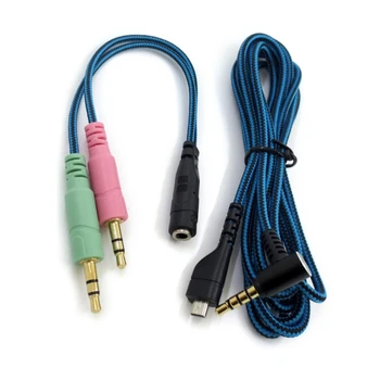 Замена микрофонного кабеля USB 3,5 мм, провода-преобразователя для наушников SteelSeries Arctis 3 5 7.