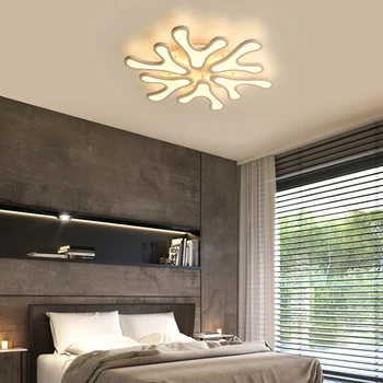 Европейская акриловая светодиодная круглая потолочная люстра кораллового типа для гостиной, кабинета, подходящего творческого украшения дома