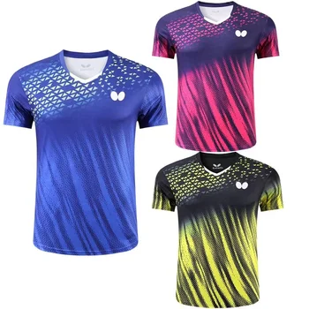 2023 новая одежда для настольного тенниса, мужские и женские спортивные рубашки с короткими рукавами, быстросохнущие