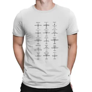Немецкий Истребитель времен Второй мировой войны Airplane Lover Мужская футболка Fibre Grunge Crewneck Футболка Harajuku