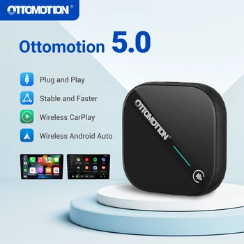 OTTOMOTION 5.0 Беспроводной Apple CarPlay Android Автоматический адаптер Беспроводная коробка для Benz VW Kia Haval Toyota Mazda Ford Audi Аксессуары