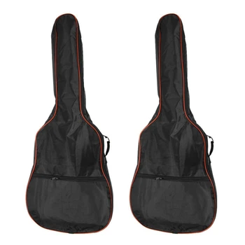 2шт 41-дюймовая классическая акустическая гитара Сзади Чехол для переноски Сумка 5 мм Плечевые ремни