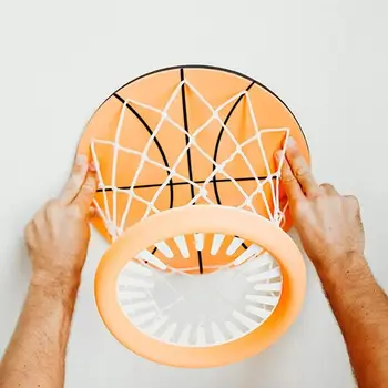 Забавный складной баскетбольный мяч из пенопласта и обруч для игры в баскетбол в помещении, мини-баскетбольное кольцо, детская игрушка