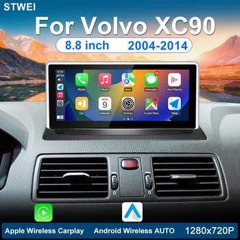 Подходит для Volvo XC90 8,8-дюймовый 2004-2014 Автомобильный радиоприемник, мультимедийный видеоплеер, Android 12, GPS-навигация, DSP, Carplay, 4G Wi Fi