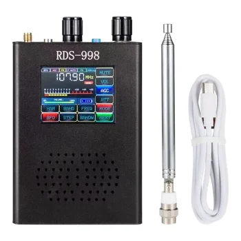 Новый RDS-998 FM MW LW SW SSB Радиоприемник USB LSB BFO Ham Радиоприемник Цветной Сенсорный Экран