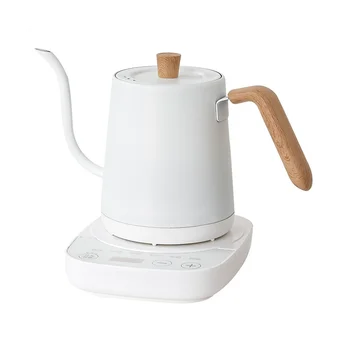 Электрический Чайник для кофе Gooseneck Slender Smart 800 мл 1000 Вт Со Вспышкой И Контролем температуры Ручной Чайник Заварочный Чайник US Plug