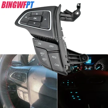 Высококачественная кнопка рулевого колеса Bluetooth аудио кнопка Оригинальные переключатели круиз-контроля для Ford Focus MK3 2015-2017 Kuga 2017