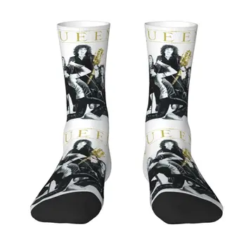 Милые носки Queen Band Freddie Mercury Для мужчин и женщин, теплые баскетбольные спортивные носки с 3D принтом