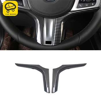 CarMango для BMW 3 серии G20 2020-2023, автомобильный стайлинг, наклейка на раму рулевого колеса, аксессуары для интерьера
