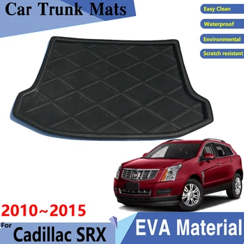 Коврик для багажника автомобиля, подходящий для Cadillac SRX 2010 2011 2012 2013 2014 2015, автомобильные коврики для багажника, задние легко очищаемые накладки, автомобильные аксессуары