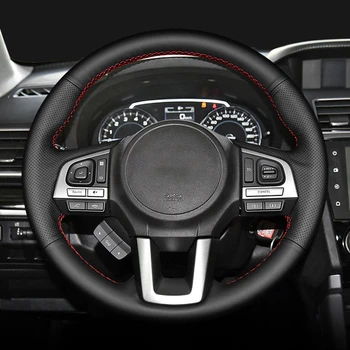 Индивидуальная крышка рулевого колеса автомобиля из микрофибры для Subaru Legacy XV 2015-2017 Outback 2014-2017 Forester 2015-2018