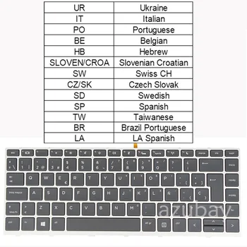 Клавиатура с подсветкой для HP ProBook 640 G4 645 G4 640 g5 645 g5 L09546-L09548-xx1 UR IT PO BE HB SL SV SW CZ/SK SD SP TW BR LA