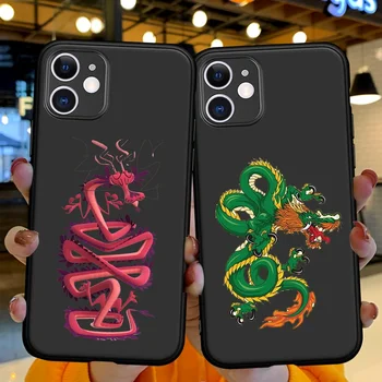 Модный мягкий силиконовый чехол для телефона Tpu с рисунком дракона и животных для iPhone 14 13 12 Pro Max Plus XS XR 11 Pro Max Чехол для телефона