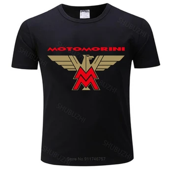Горячая распродажа мужская брендовая футболка летняя хлопковая футболка Moto Morini Футболка Мотоциклетная байкерская Классическая хлопковая футболка с логотипом ретро-гонки