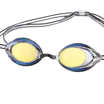 Плавательные очки с защитой от запотевания для мужчин женщин Очки для взрослых Регулируемый ремешок Черное золото