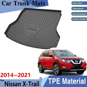 Автомобильные Коврики для Багажника Nissan X Trail T32 Аксессуары XTrail X-Trail Rogue 2014 ~ 2021 2020 Автомобильный Грузовой Лоток Задние Накладки Для Багажника Аксессуары