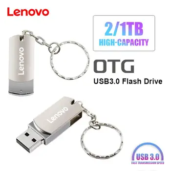 Lenovo USB 3,0 Usb Флэш-Накопители 2 ТБ Ручка Usb Ключ 1 ТБ Флэш-Накопитель 128 ГБ USB Memory Stick Праздничный Подарок Usb-Накопитель Для Ноутбука НОВЫЙ