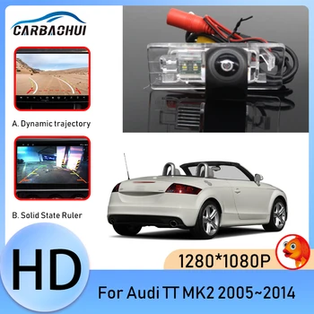 HD Ночного Видения Высококачественная Резервная камера заднего вида RCA для Audi TT MK2 2005 ~ 2010 2011 2012 2013 2014 CCD камера номерного знака