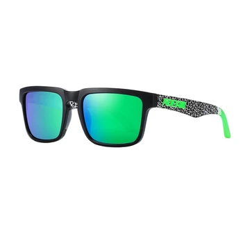 Модные поляризованные солнцезащитные очки KDEAM, мужские очки, мужские ветрозащитные пляжные очки, яркие солнцезащитные очки из натуральной пленки, легкие