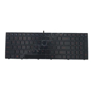 Американская Клавиатура с подсветкой для Clevo N650 N850 PA70 P950 N950 N750 N250 N957 US Keyboard с Подсветкой Red Letter Keyboard Прямая поставка
