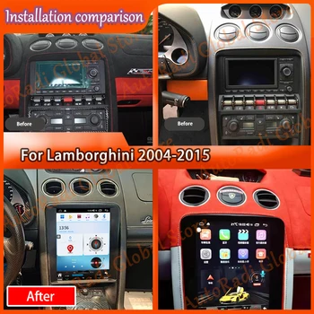 Для Lamborghini 2004-2015 Аудио 2 Din Android Ресивер Tesla Style Автоматический Мультимедийный DVD-плеер GPS Навигация