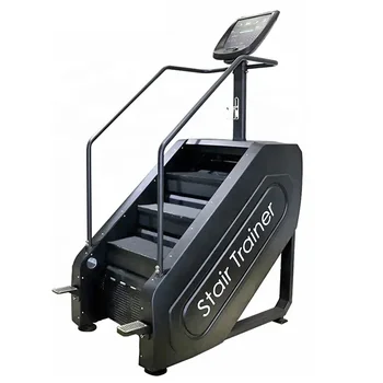 Новое Обновленное Коммерческое Кардиотренажерное устройство для подъема по лестнице Электрический Лестничный Альпинист Gym Powered Stair Master