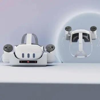 Док-станция для зарядки, настенное крепление для аксессуаров Meta Quest 3 VR, зарядная станция, контроллер, зарядка для головного ремня Elite
