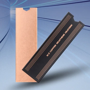 M.2 Медно-металлический радиатор Твердотельный радиатор Охлаждения жесткого диска Наклейка для ноутбука Тонкой работы SSD Радиатор