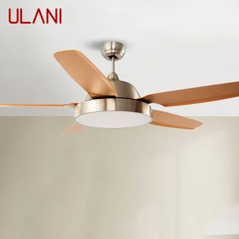 ULANI Nordic LED Fan Light Современный Минимализм Ресторан Гостиная Кабинет Потолочный Вентилятор С Дистанционным Управлением Электрический Вентилятор Light