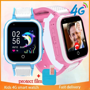 Xiaomi 4G Смарт-Часы Детские GPS LBS Трекер SOS Детская Sim-Карта Автомобильные Умные Часы Видеозвонок Детский Студенческий Фонарик Браслет для Подарков