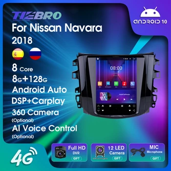 TIEBRO Android для Nissan Navara Terra NP300 2018 Автомобильный радиоприемник, мультимедийный плеер для Tesla, экранная навигация, GPS DSP Carplay