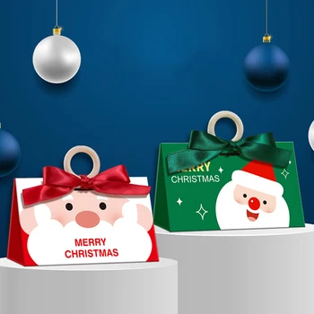 С Рождеством Бумажная Упаковочная коробка Подарочная коробка Санта-Клауса С Новым Годом Коробка шоколадных конфет Принадлежности для вечеринок