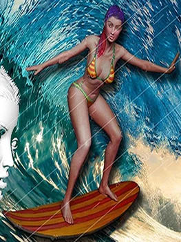 современная девушка на доске для серфинга, наборы фигурок из смолы, миниатюрные модели gk в разобранном виде, неокрашенные