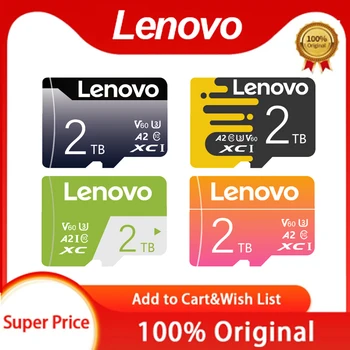 Карта флэш-памяти Lenovo 2 ТБ Высокой емкости Class10 Micro TF SD-карта Портативное хранилище SD-карта для игр Nintendo Switch Ps4 Ps5