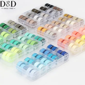 D & D 35 М * 20 шт. Вышивальные Бобины Комплект Швейных Ниток 100% Полиэфирные Швейные Нитки 10 цветов Для Машинной Ручной Вышивки