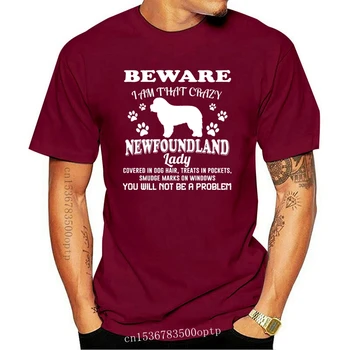 2019 Модная мужская футболка Newfoundland, подарок любителю собак, Женская футболка для мамы, 100% Хлопок