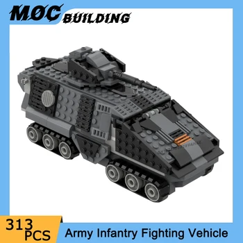 Строительные блоки MOC Модель боевой машины БМП армейская боевая машина пехоты боевое оружие DIY сборка коллекция кирпичей игрушка в подарок мальчику