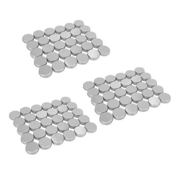 90 упаковок круглых металлических банок для бальзама для губ с завинчивающимися крышками (1 унция)