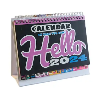 Маленький Календарь на 2024 год Настольный Календарь на месяц Маленький Настольный календарь С информацией о праздниках Стильный и красивый для дома Автомобиля