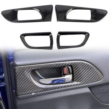 для Subaru WRX, WRX STi 2014-2019 Интерьер Накладка Рамы Дверной Ручки Из Углеродного Волокна 4шт