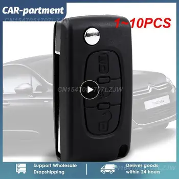 1 ~ 10ШТ Jingyuqin Remote Car Key Case Shell Для Партнера e-Expert Citroen Berlingo Fiat Scudo 3 Кнопки Корпус Брелок